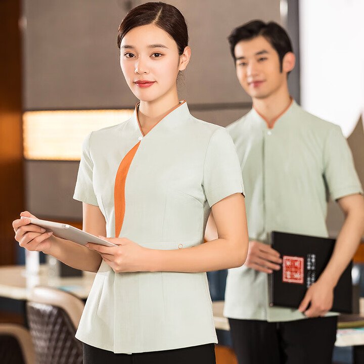锐麻中餐厅夏季工作服 星级服务与清凉舒适的完美融合